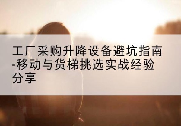 阜新移动式升降机怎么选-工厂采购升降设备避坑指南-移动与货梯挑选实战经验分享
